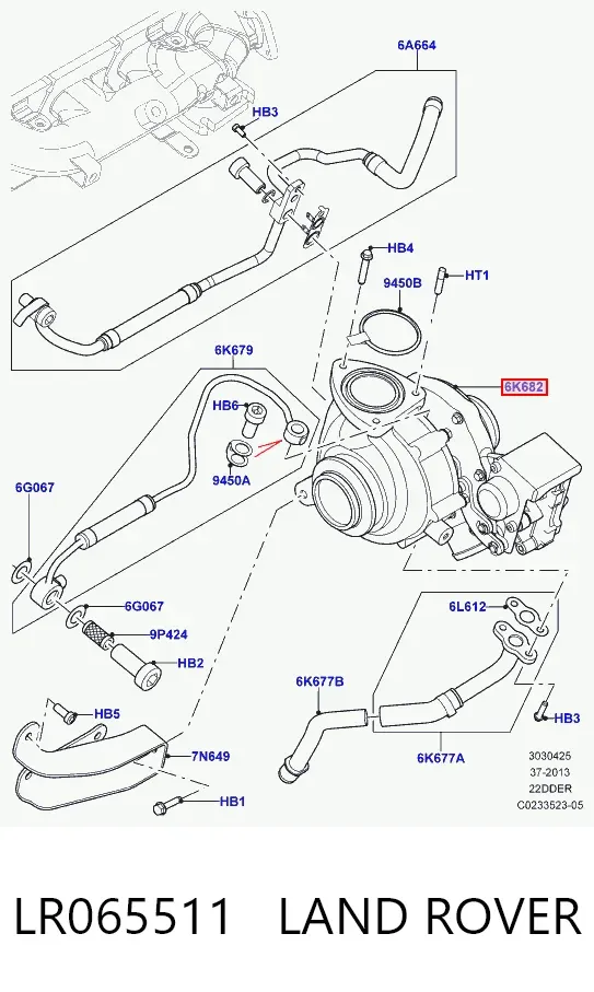 Турбина LR065511 Land Rover