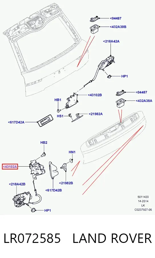  LR072585 Land Rover