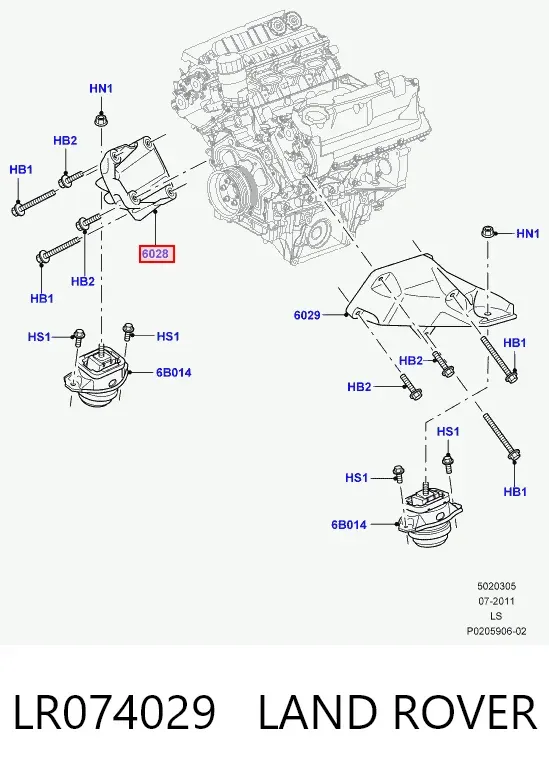  LR074029 Land Rover