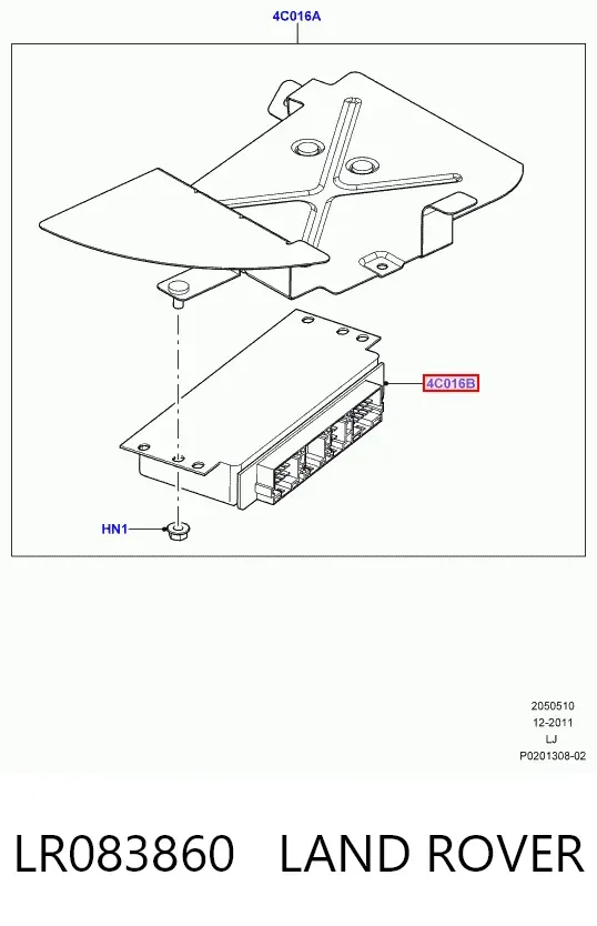 Блок управления подвеской LR083860 Land Rover
