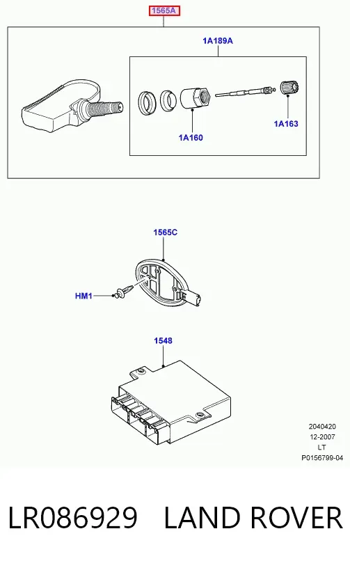 Датчик давления в шинах LR086929 Land Rover