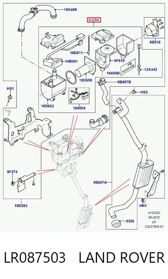  LR087503 Land Rover
