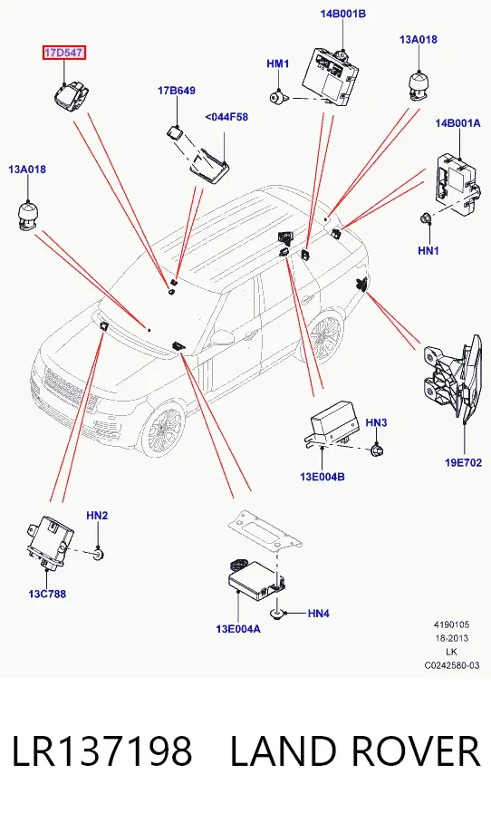 Датчик дождя LR137198 Land Rover