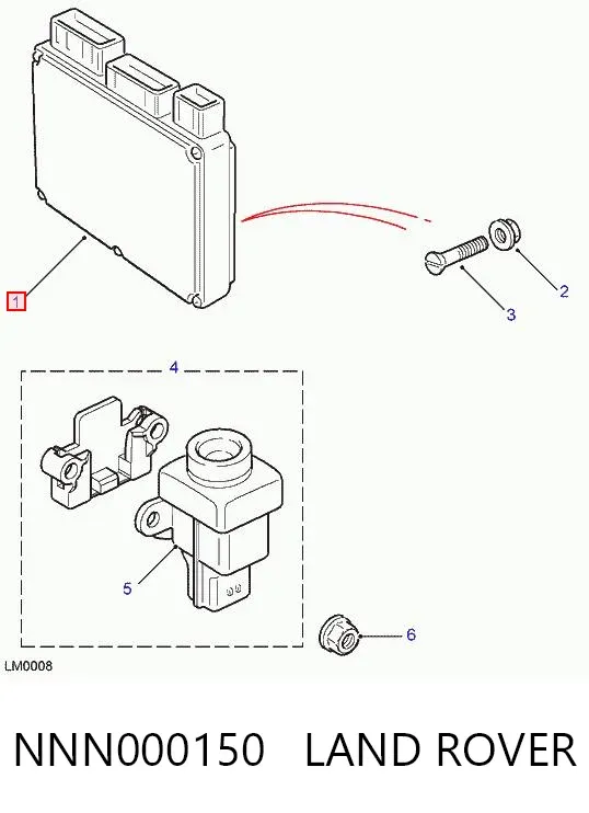 Блок управления двигателем NNN000150 Land Rover