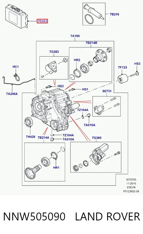 Блок управления раздаткой NNW505090 Land Rover
