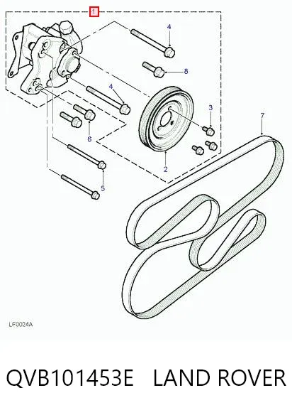 Насос ГУР QVB101453E Land Rover