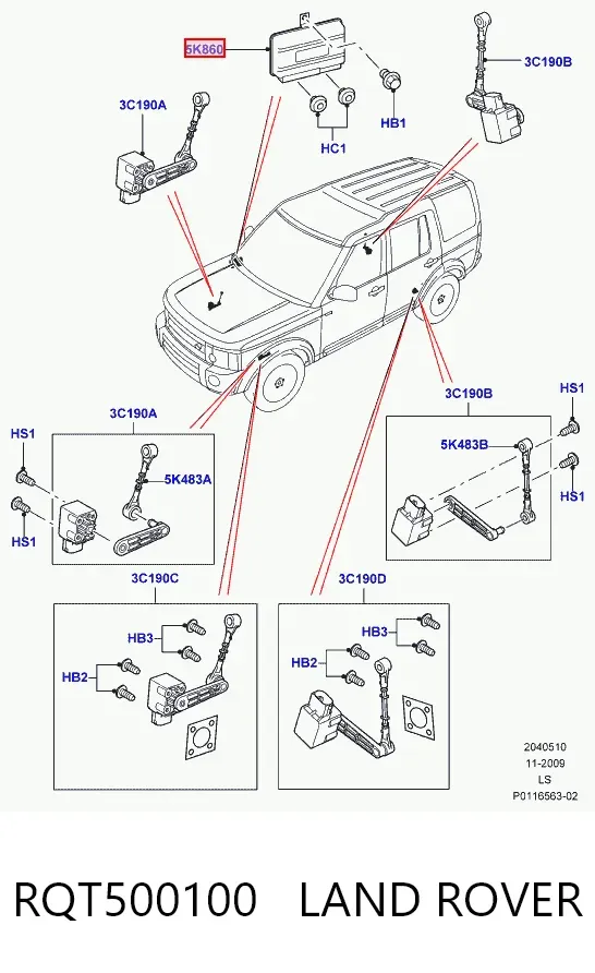  RQT500100 Land Rover