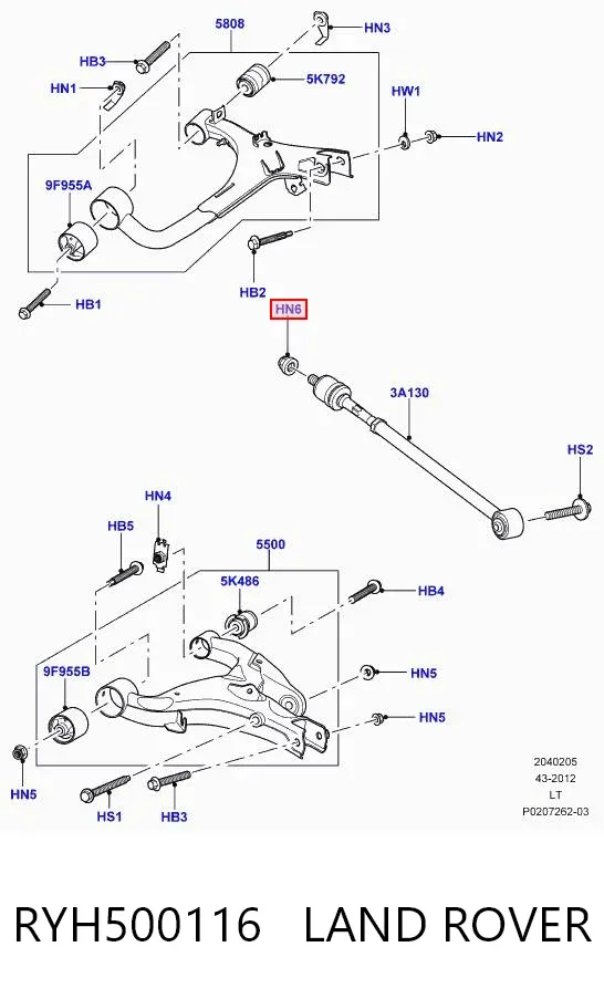  RYH500116 Land Rover