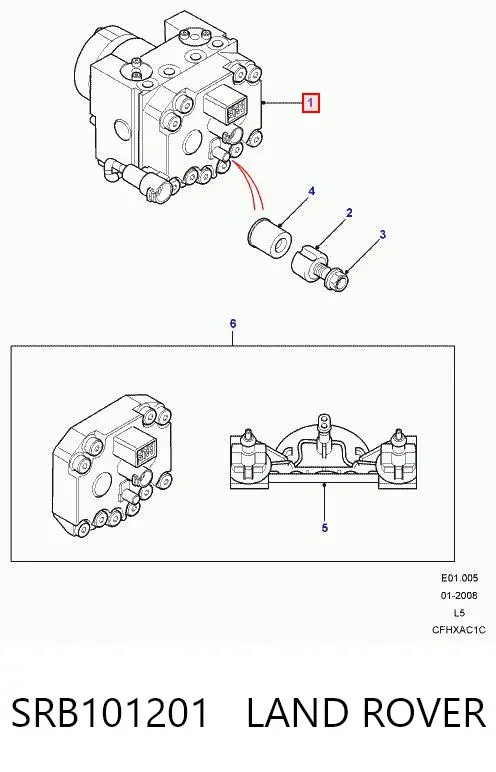 Блок АБС SRB101201 Land Rover