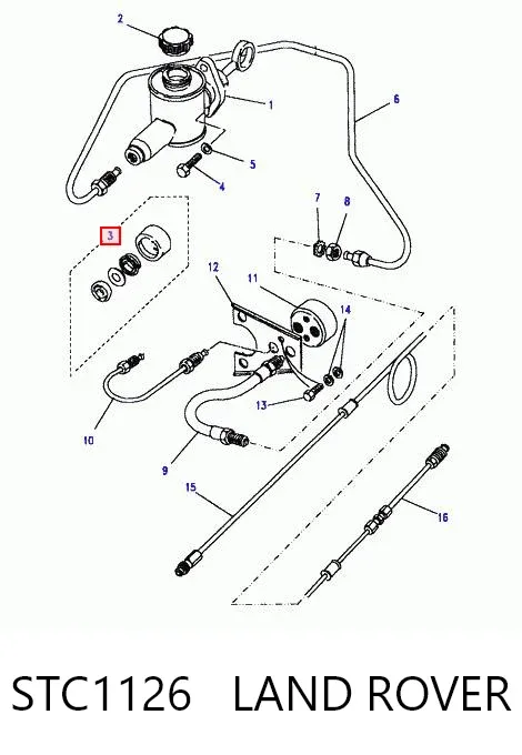 Ремкомплект тормозного цилиндра STC1126 Land Rover