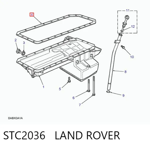 Прокладка поддона картера STC2036 Land Rover