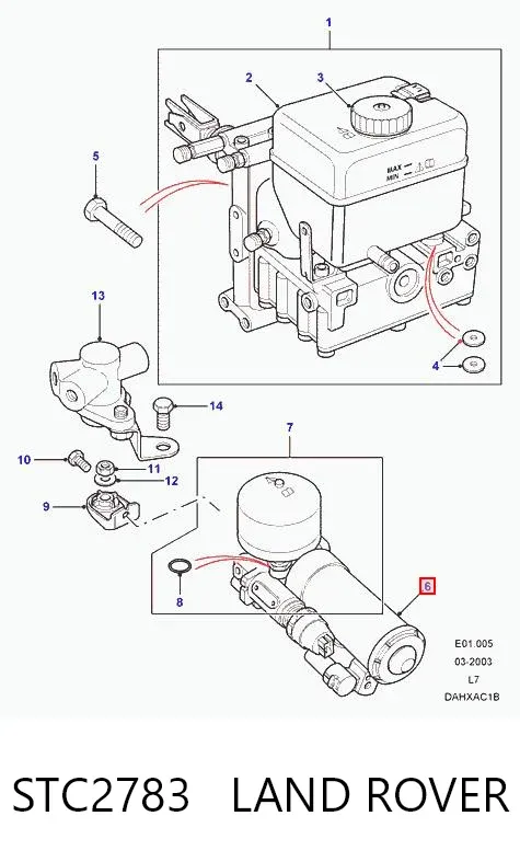 Насос системы ESP STC2783 Land Rover