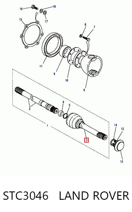 ШРУС наружный передний STC3046 Land Rover
