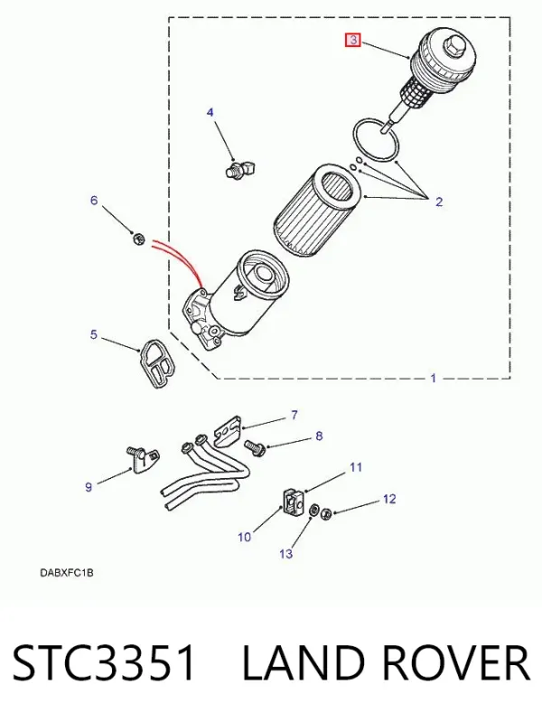 Крышка масляного фильтра STC3351 Land Rover