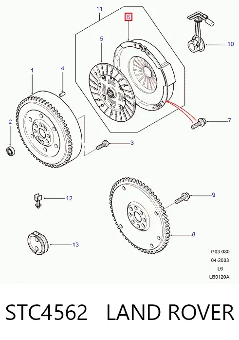 Сцепление STC4562 Land Rover