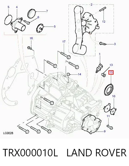 Сальник АКПП/КПП (выходного/вторичного вала) TRX000010L Land Rover