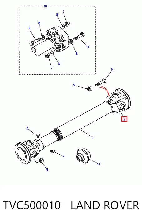 Крестовина заднего кардана TVC500010 Land Rover