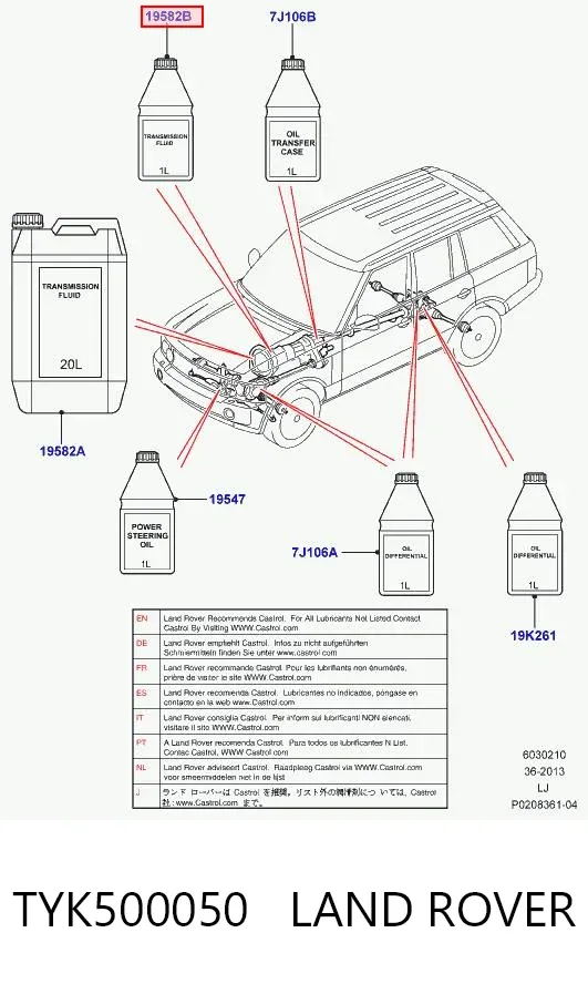 Трансмиссионное масло TYK500050G Britpart