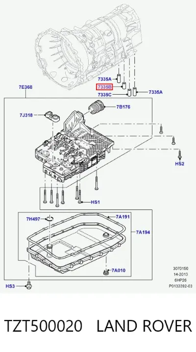 Ремкомплект АКПП LAND ROVER TZT500020