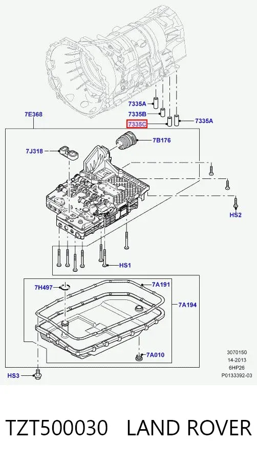 Ремкомплект АКПП TZT500030 Land Rover