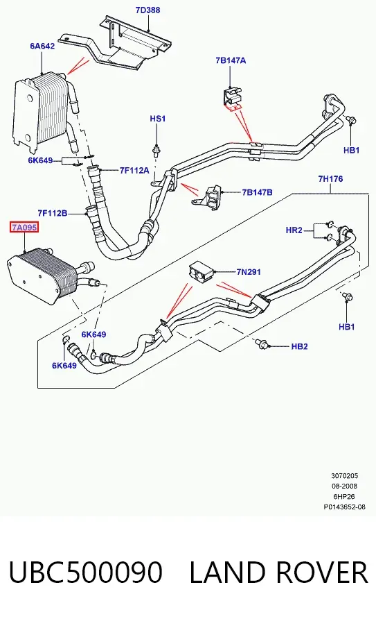 Радиатор охлаждения АКПП 4332L84 Polcar