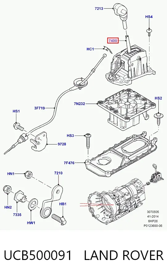 Кулиса переключения передач Land Rover Range Rover SPORT I
