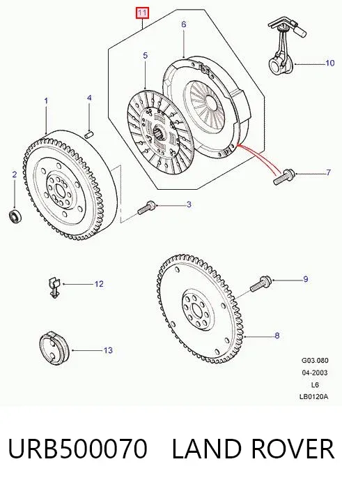 Сцепление URB500070 Land Rover