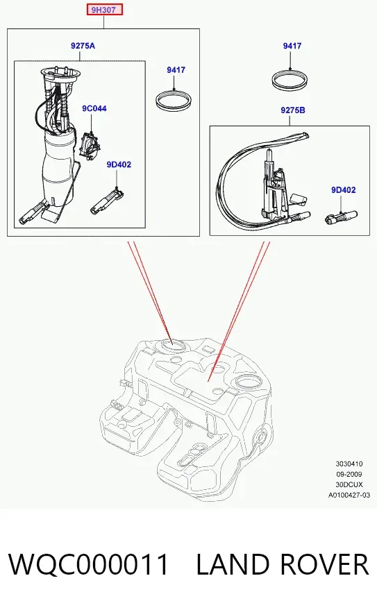 Бензонасос WQC000011 Land Rover