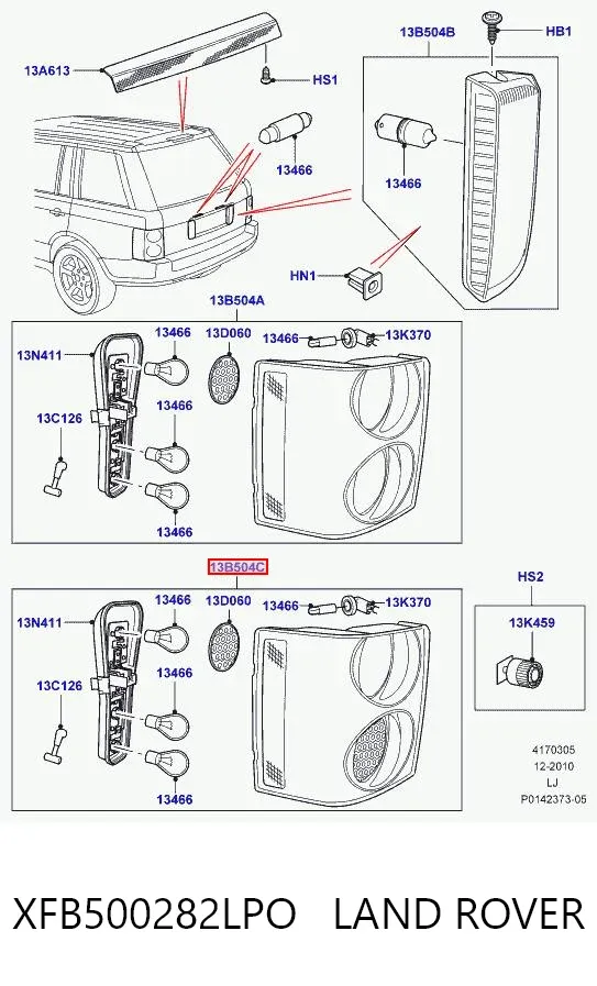  XFB500282LPO Land Rover