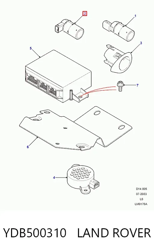 Парктроник YDB500310 Land Rover