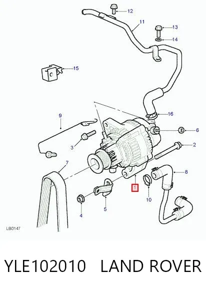 Генератор YLE102010 Land Rover