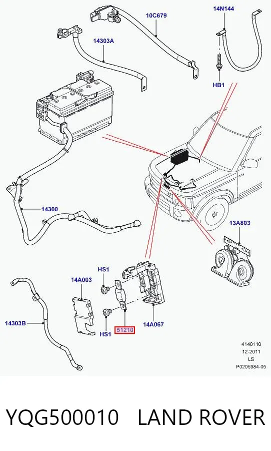 Предохранители YQG500010 Land Rover