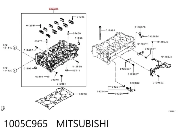 ГБЦ 1005C965 Mitsubishi