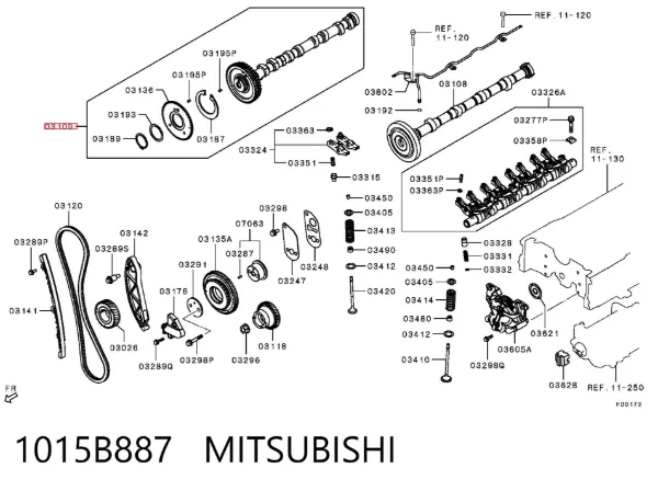  1015B887 Mitsubishi