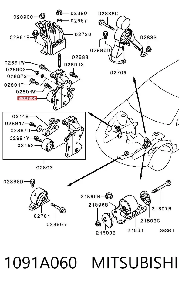  1091A060 Mitsubishi