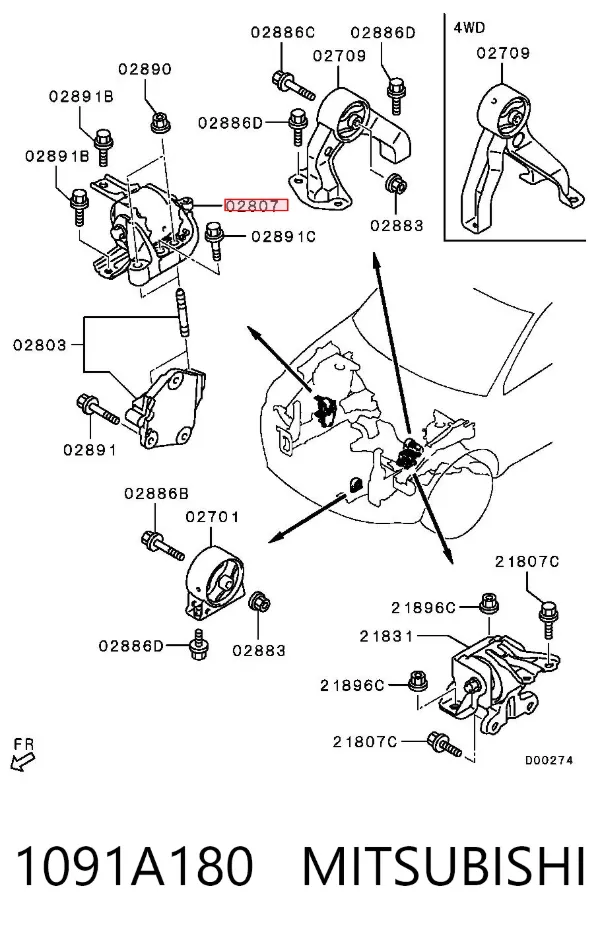  1091A180 Mitsubishi
