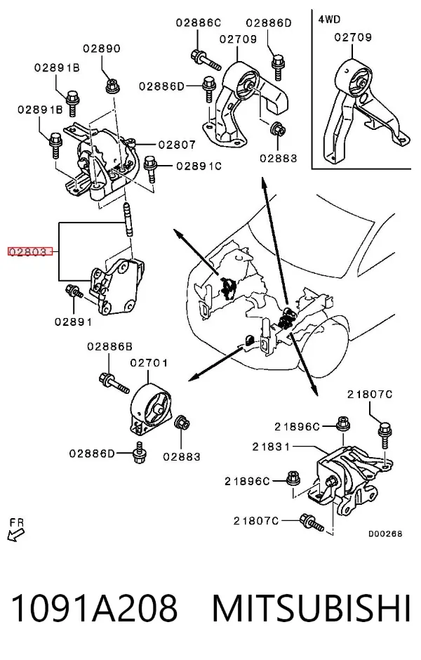  1091A208 Mitsubishi