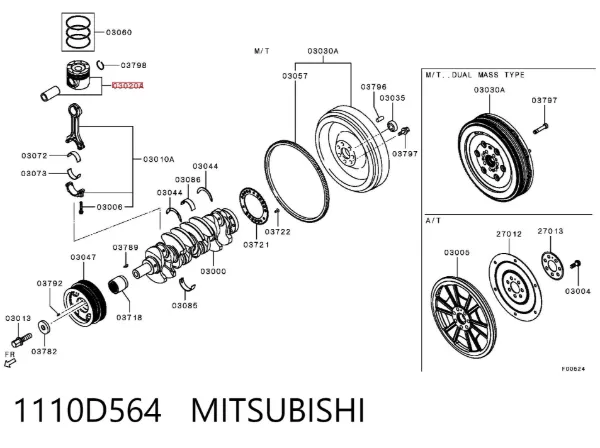  1110D564 Mitsubishi