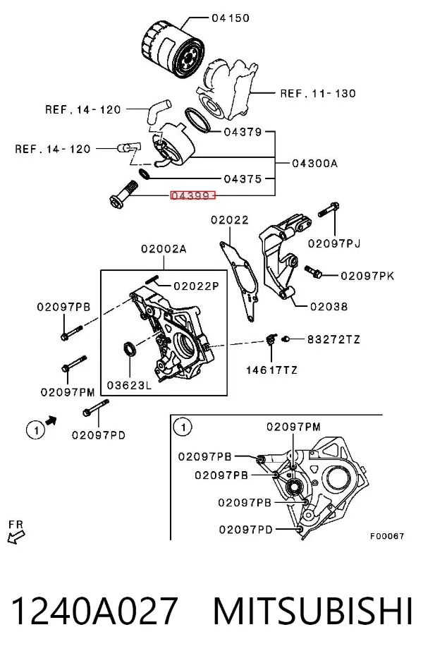  1240A027 Mitsubishi