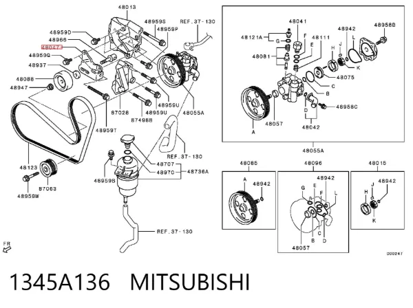  1345A136 Mitsubishi