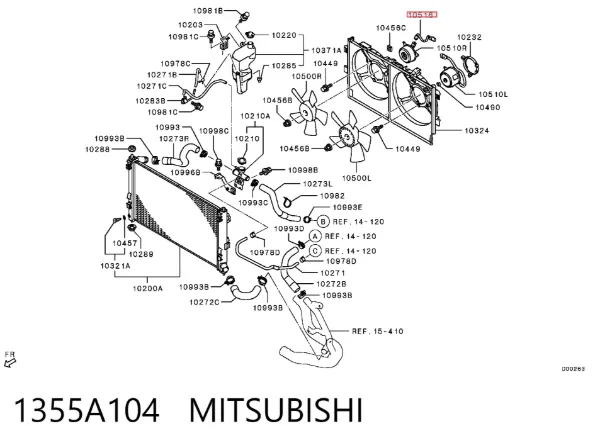 1355A104 Mitsubishi