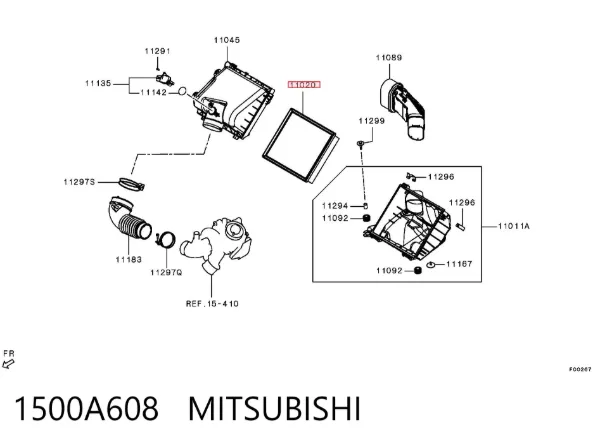 Воздушный фильтр 1500A608 Mitsubishi