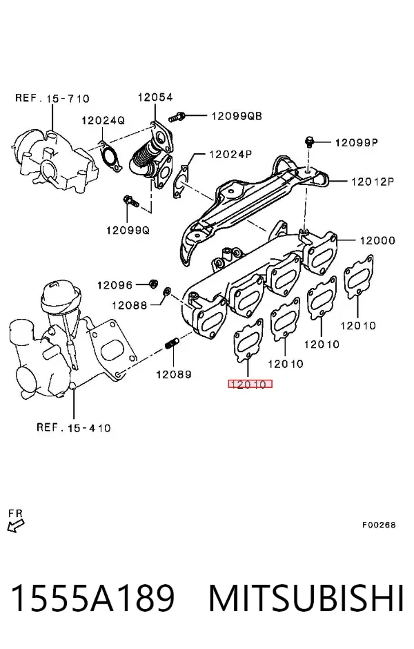 Прокладка коллектора Mitsubishi Pajero SPORT II