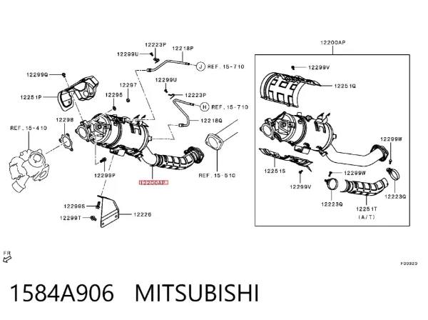 Катализатор 1584A906 Mitsubishi
