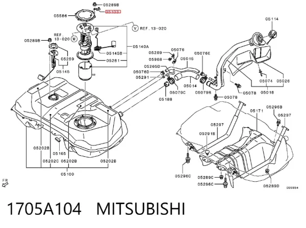  1705A104 Mitsubishi