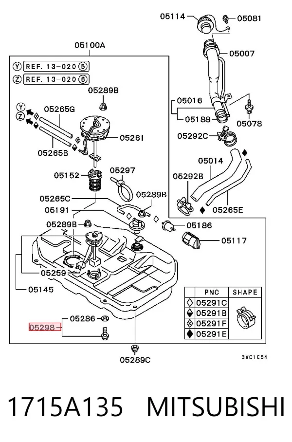 1715A135 Mitsubishi