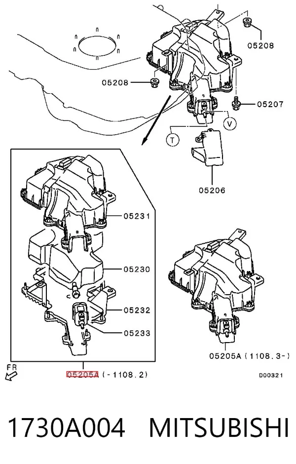Бачок для присадок 1730A004 Mitsubishi