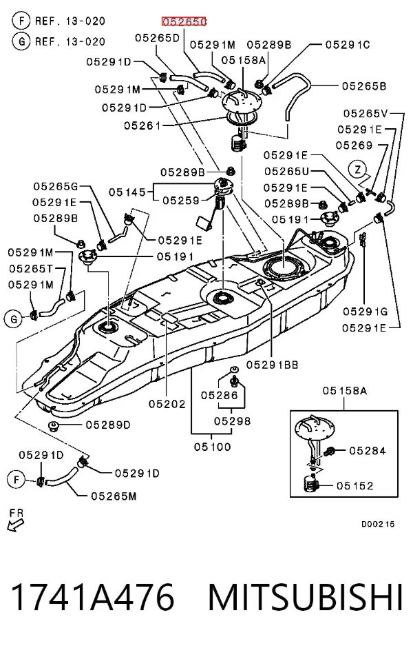  1741A476 Mitsubishi