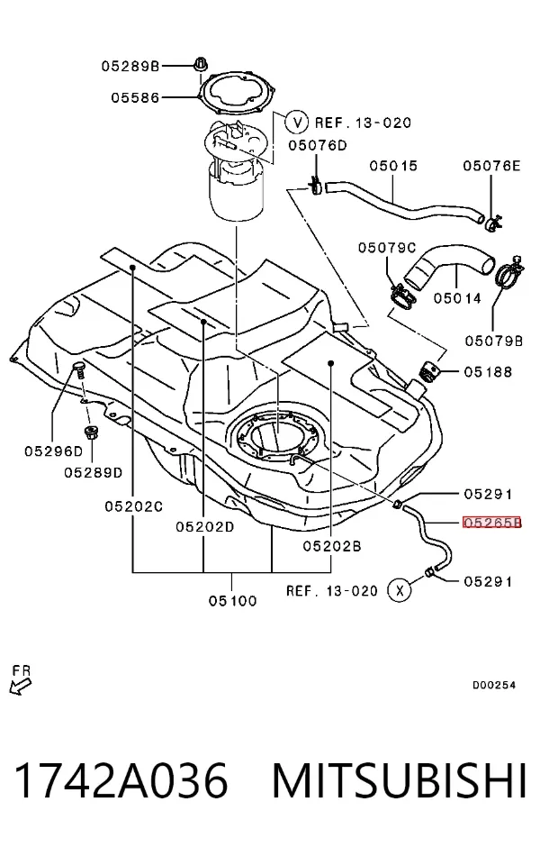  1742A036 Mitsubishi