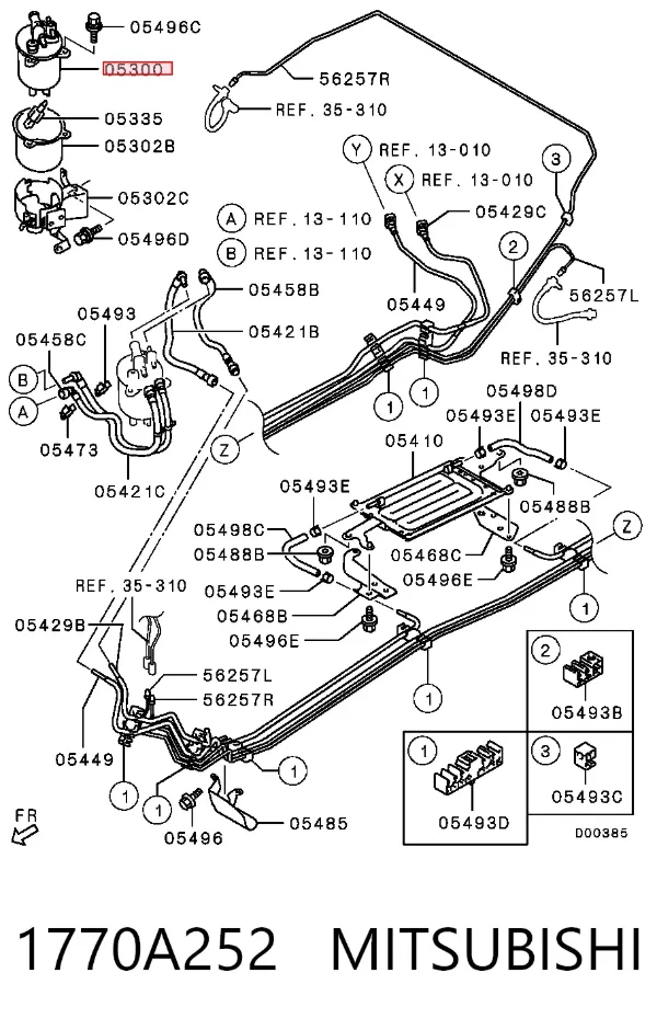 Топливный фильтр 1770A252 Mitsubishi
